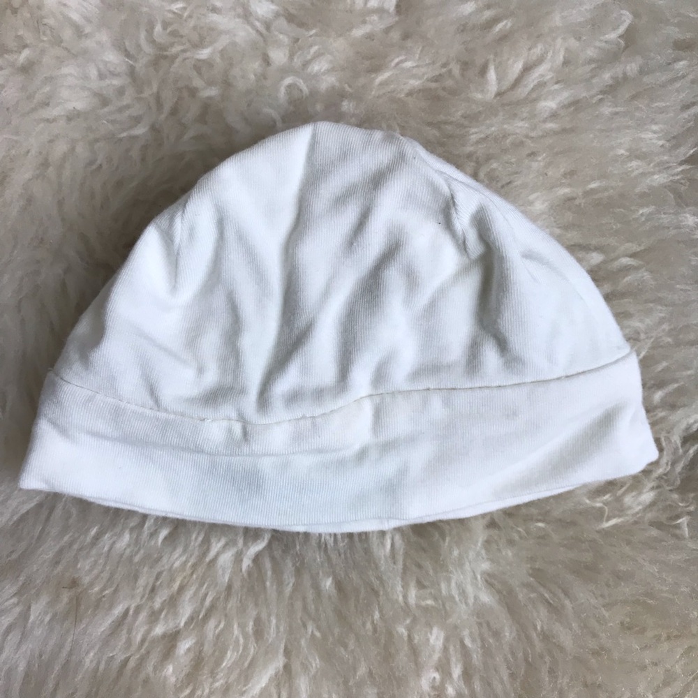 Super soft off white baby hat